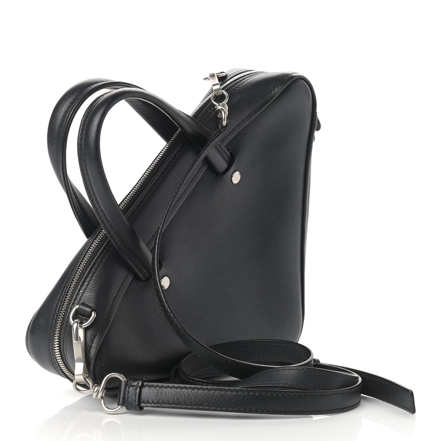 Balenciaga Calfskin XS Triangle Duffle Black 3 of 13