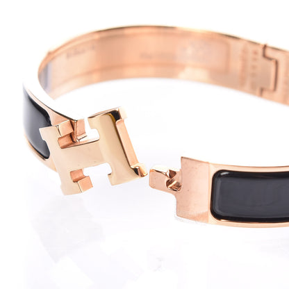 Hermes Enamel Narrow Clic Clac H Bracelet PM Black 5 of 5