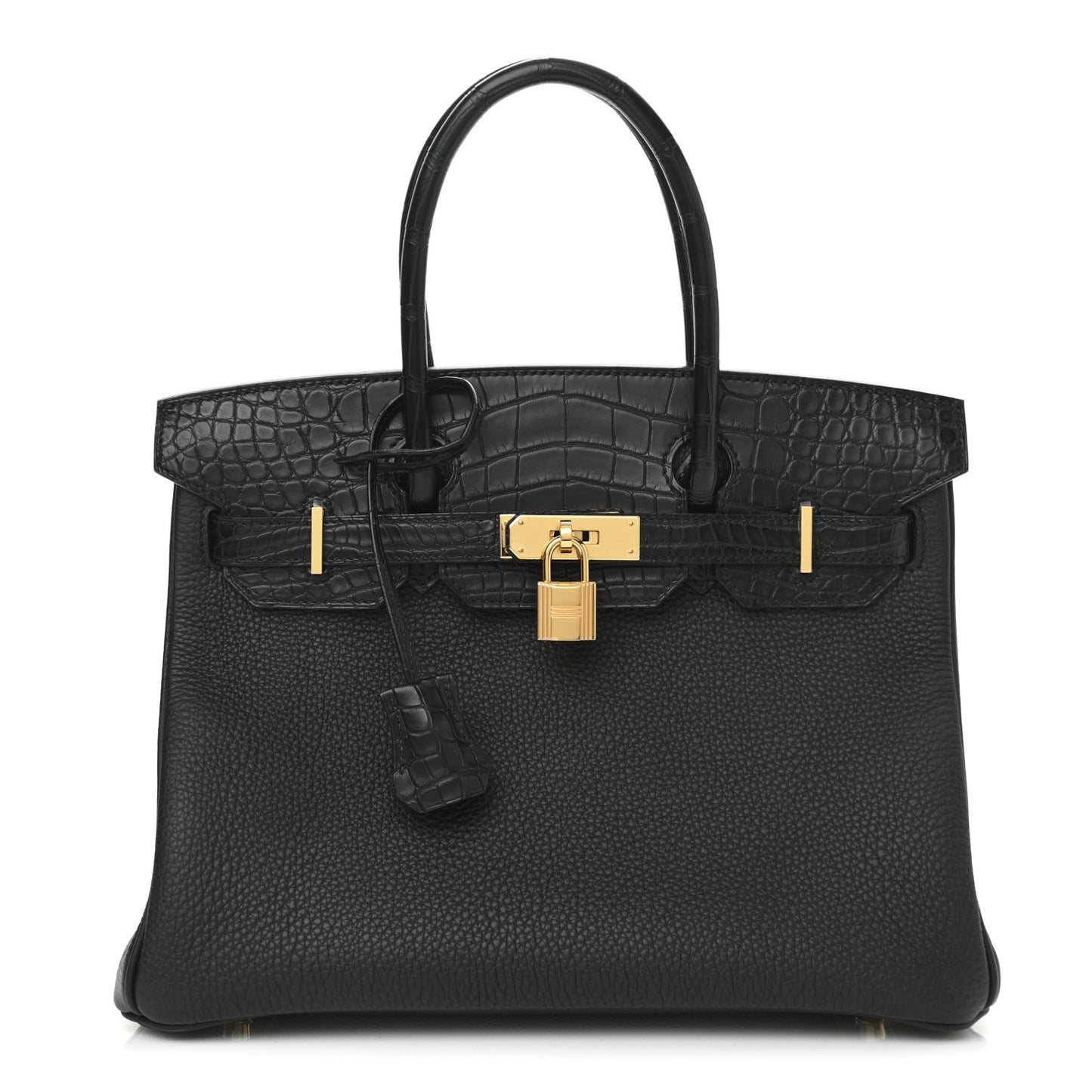 Togo Matte Alligator Birkin Touch 30 Black