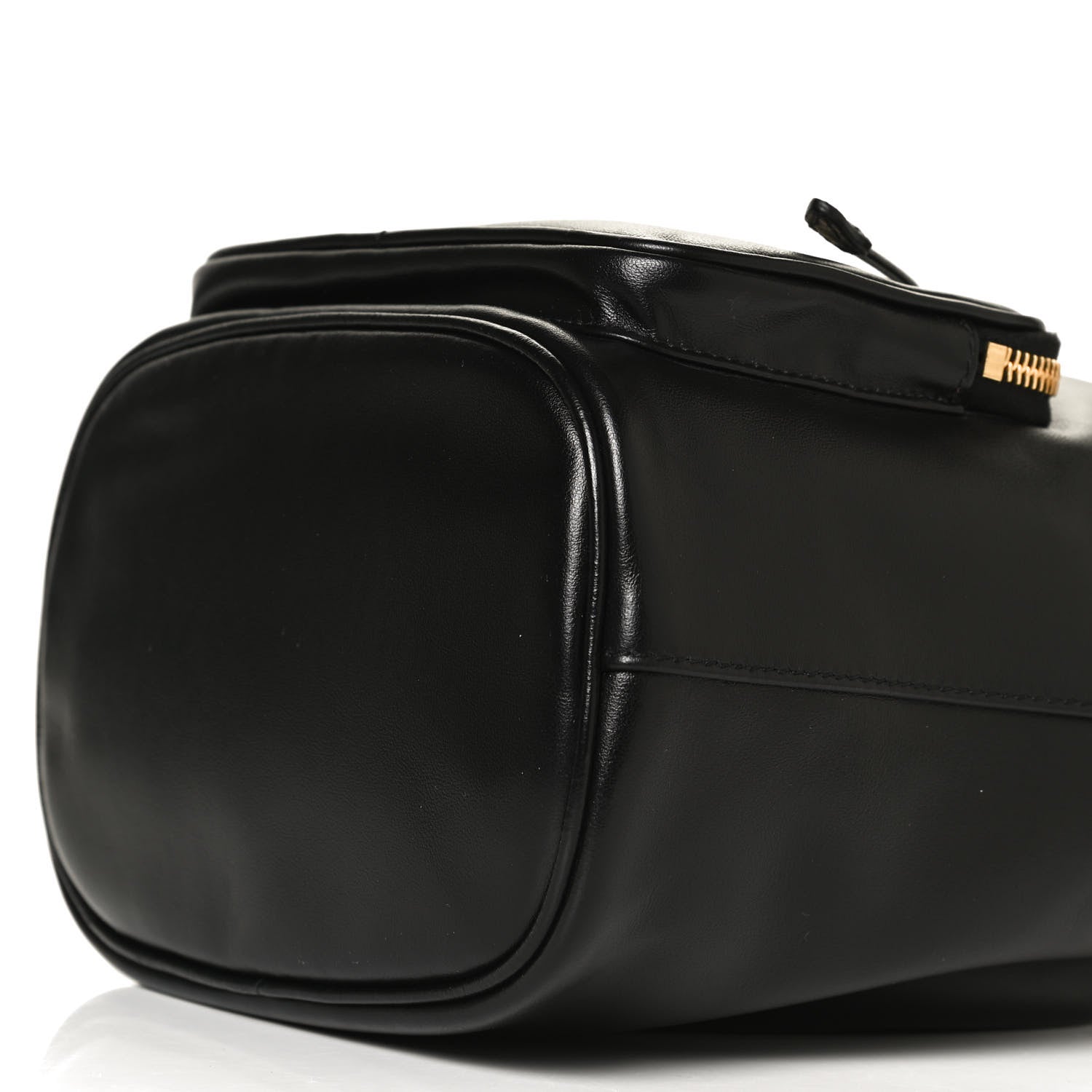 Prada Light Calfskin Saffiano Mini Bucket Crossbody Bag Black 9 of 11