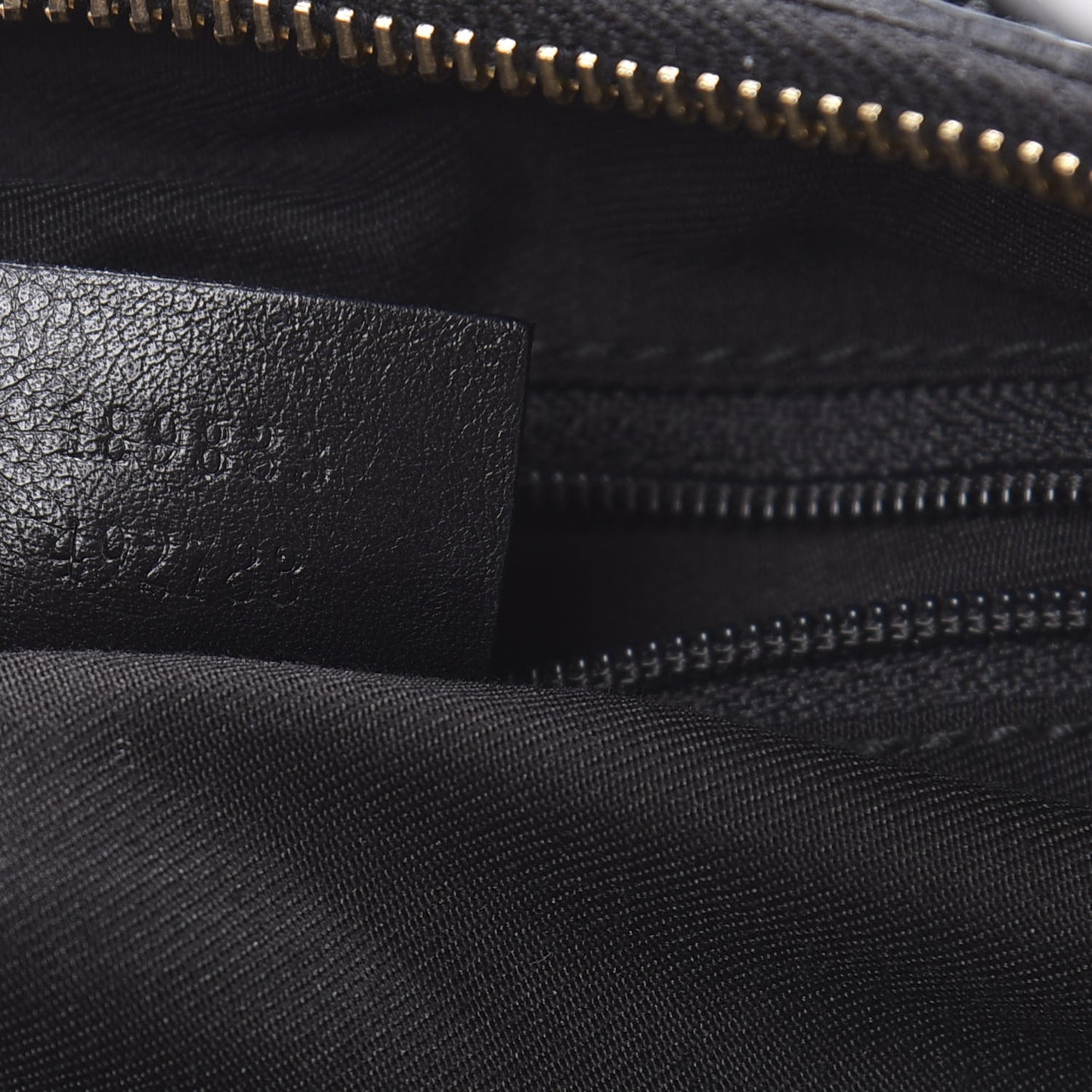 Patent Large D Gold Ring Hobo Black