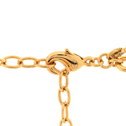 Chanel Metal CC Pearl Lion Necklace Gold 4 of 5
