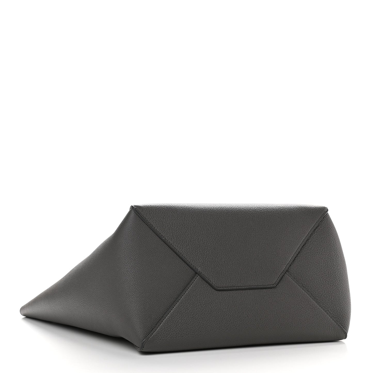 Soft Grained Calfskin Small Belt Cabas Phantom Grey