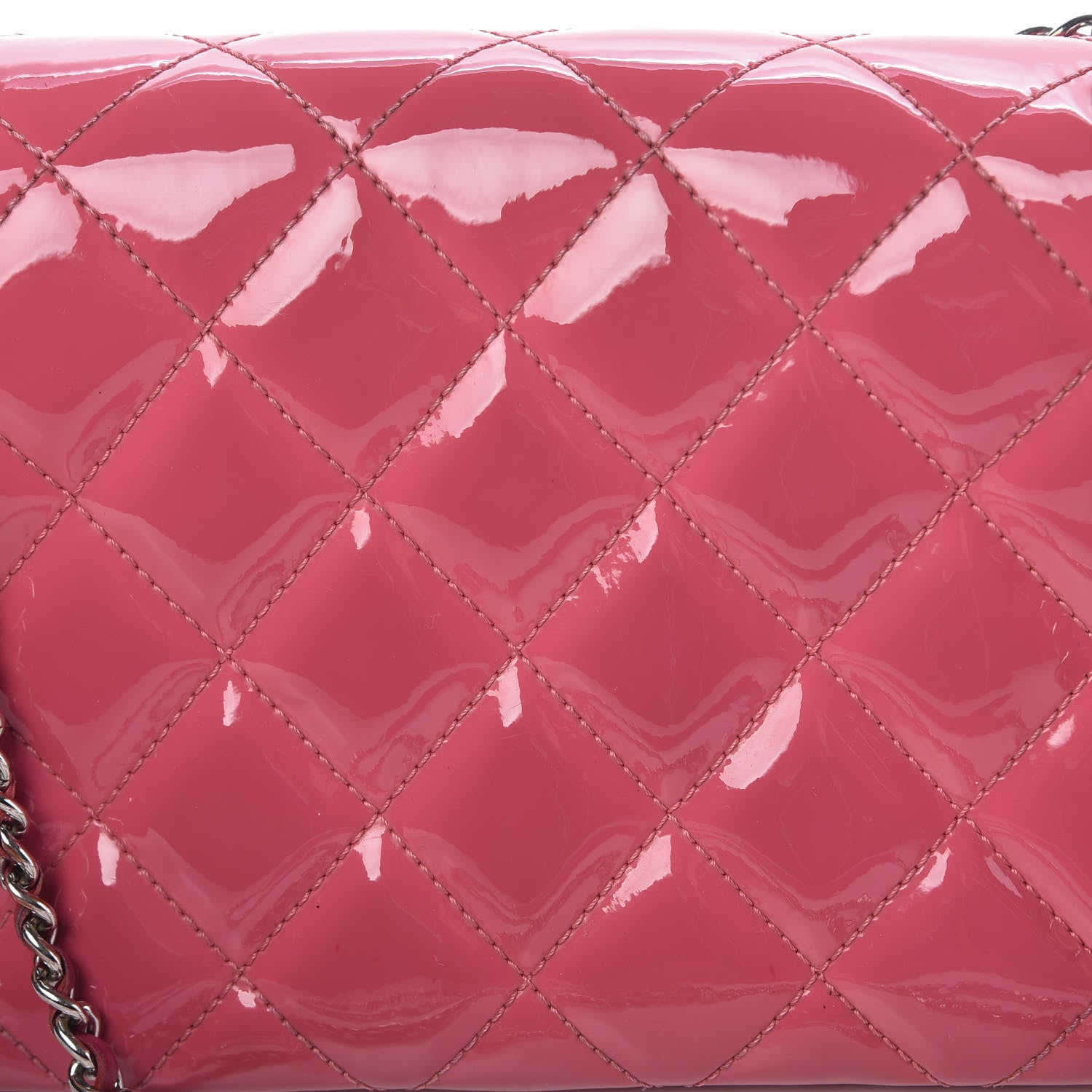 Chanel Patent Quilted Small Coco Shine Flap Pink 10 of 12