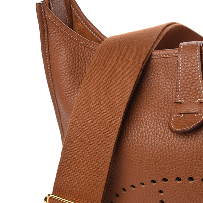 Hermes Taurillon Clemence Evelyne III GM Gold 11 of 15