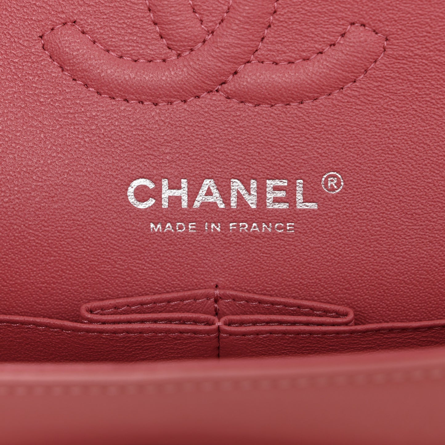 Lambskin Quilted Small Double Flap Pink