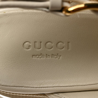 Gucci Monogram Granada Kid Trip 40/72mm Lug Sole Sandals 39.5 Beige Ebony Mystic White 6 of 9