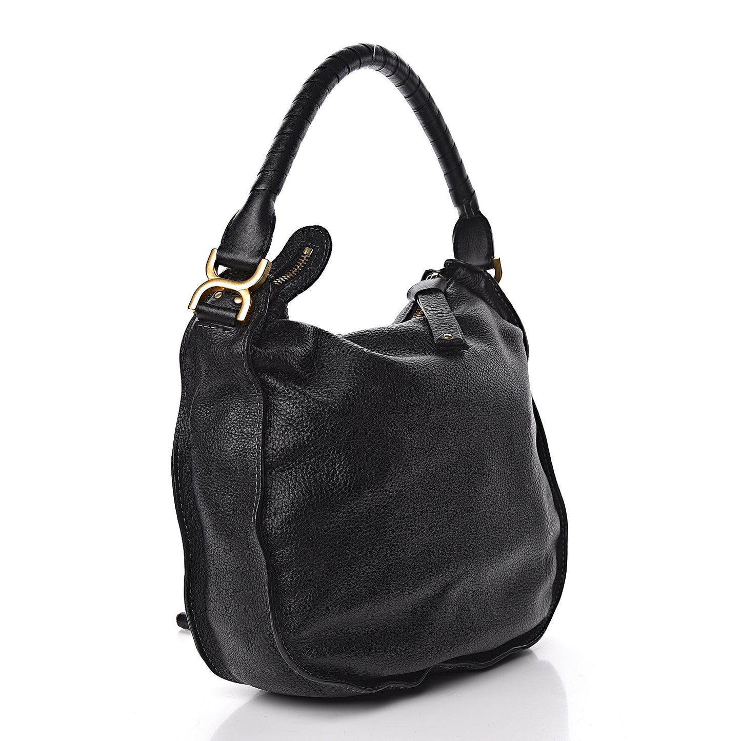 Calfskin Medium Marcie Hobo Black