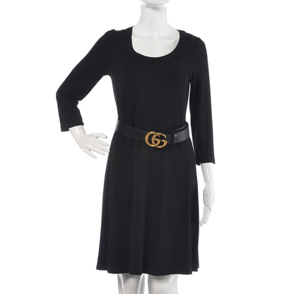 Gucci Calfskin Double G 40mm Belt 75 30 Black 2 of 8