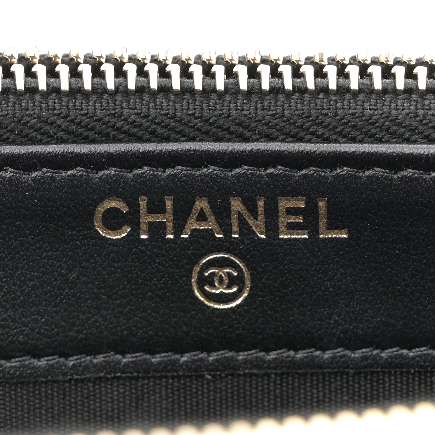 Chanel Caviar Quilted CC Filigree Clutch With Chain Beige Black 6 of 12