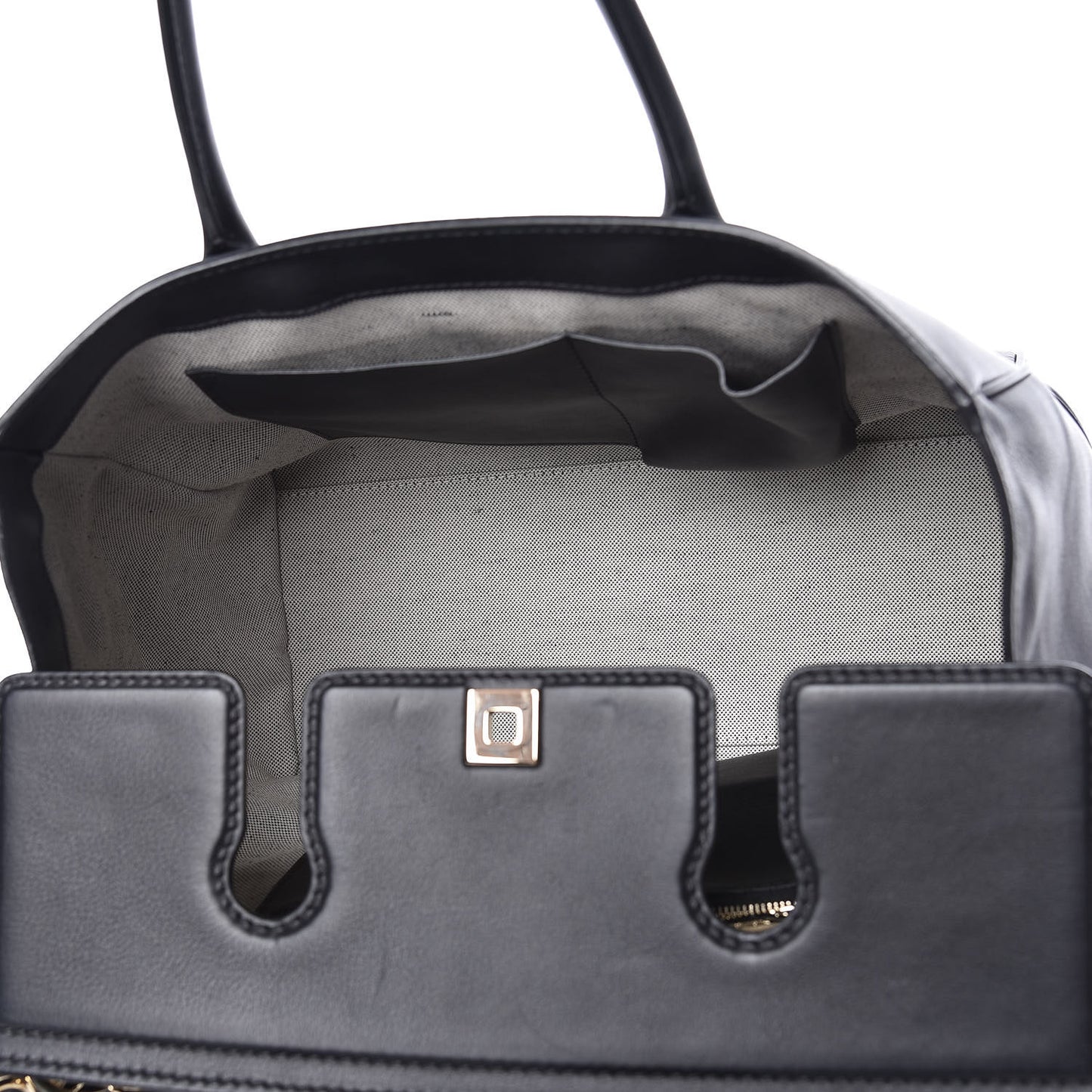 Calfskin Large Palazzo Empire Bag Black