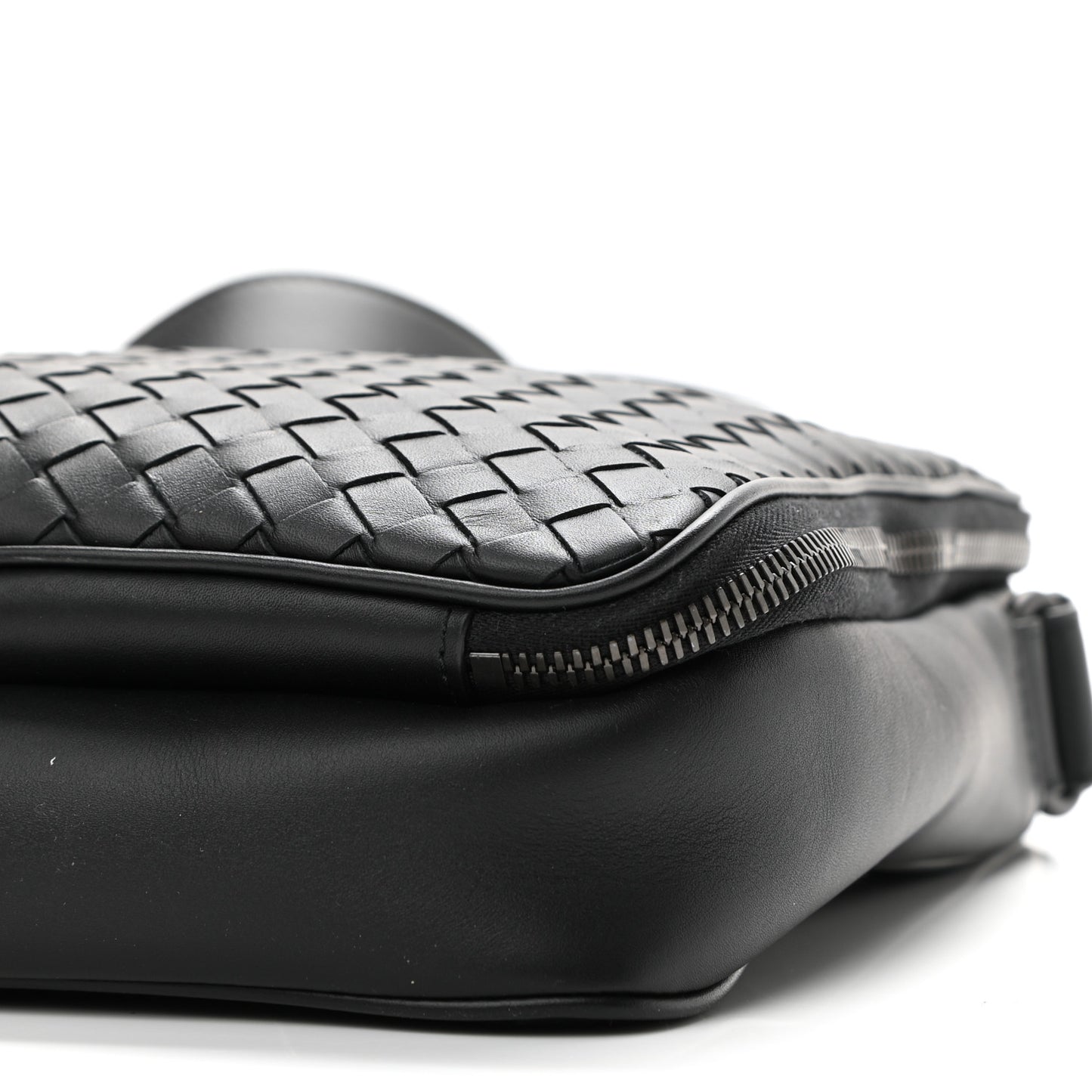 Nappa Intrecciato Messenger Bag Black