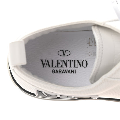 Valentino Garavani Patent Calfskin Womens Giggies Low Top Sneakers 40.5 White 6 of 9