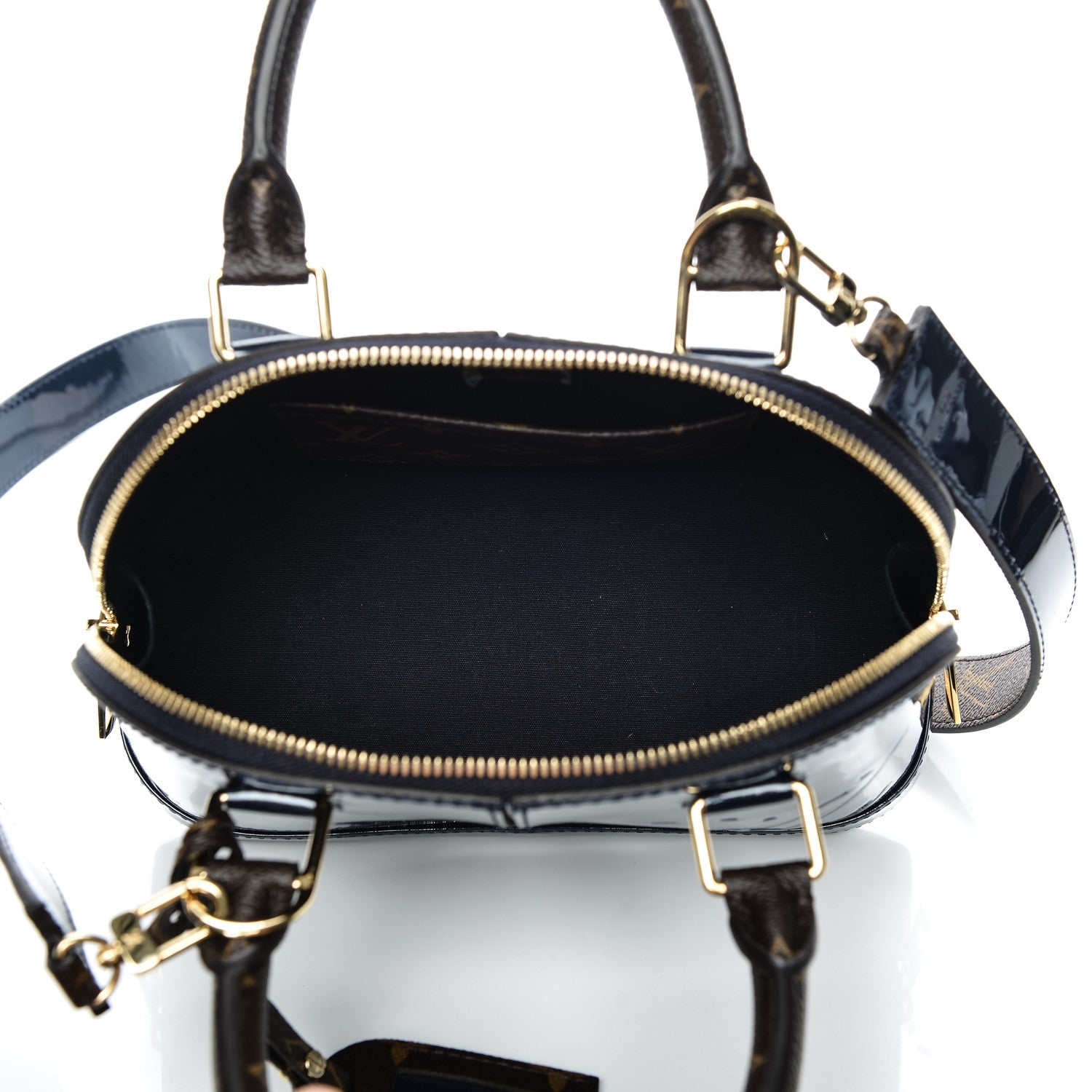 Louis Vuitton Patent Monogram Alma BB Marine 5 of 6
