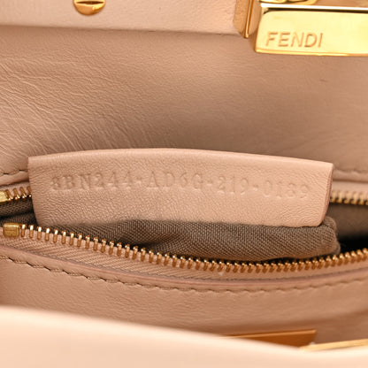 Fendi Nappa Stacked Bar Mini Peekaboo Iconic Satchel Rosa Plaster 8 of 11
