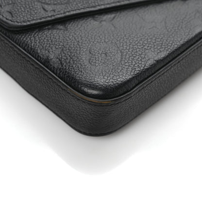 Louis Vuitton Empreinte Pochette Felicie Chain Wallet Black 9 of 11