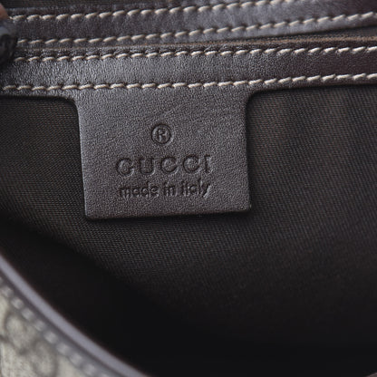 Gucci GG Supreme Monogram Selleria Calfskin Small Flap Messenger Bag Beige Ebony Cocoa Dark Chocolate 6 of 10