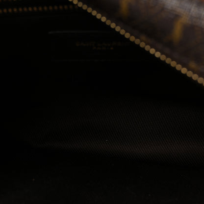 Saint Laurent Canvas Smooth Calfskin Le Monogramme Camera Bag Chestnut 5 of 9