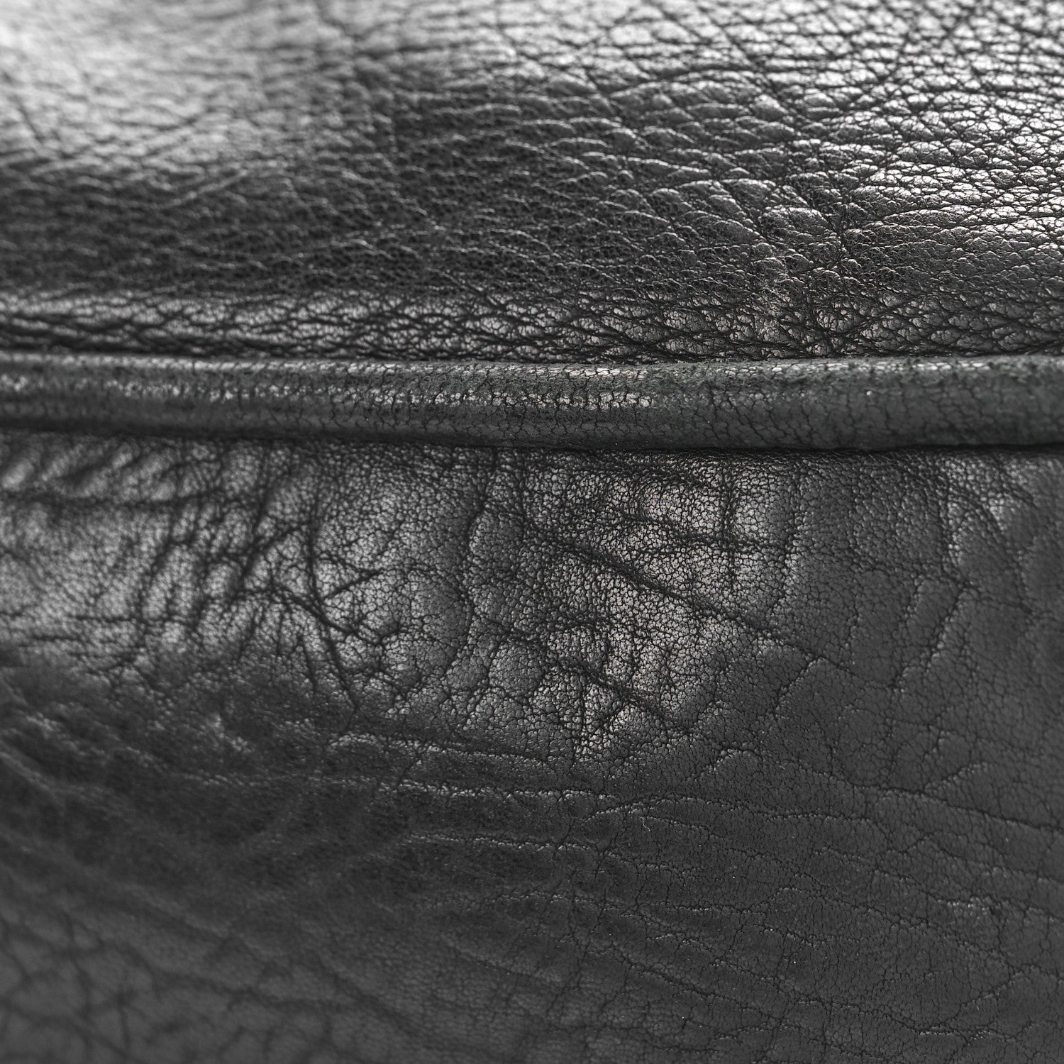 Chanel Distressed Lambskin Vintage Ligne Lady Braid Tote Black 10 of 10