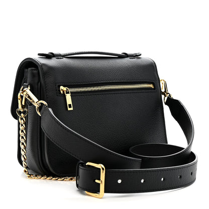 Louis Vuitton Grained Calfskin Lockme Oxford Black 3 of 9