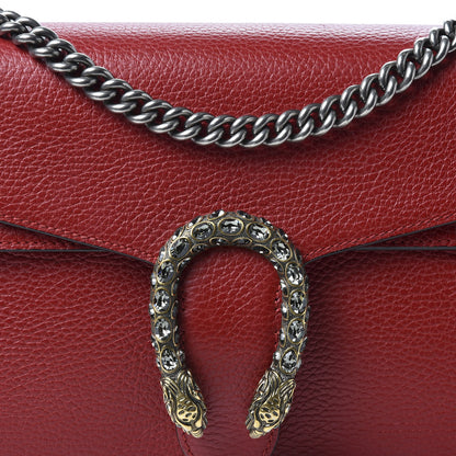 Gucci Dollar Calfskin Swarovski Crystal Small Dionysus Shoulder Bag Hibiscus Red 10 of 10