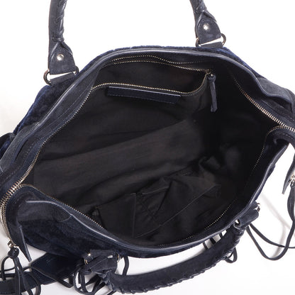 Balenciaga Shearling Classic Hardware City Black 5 of 15