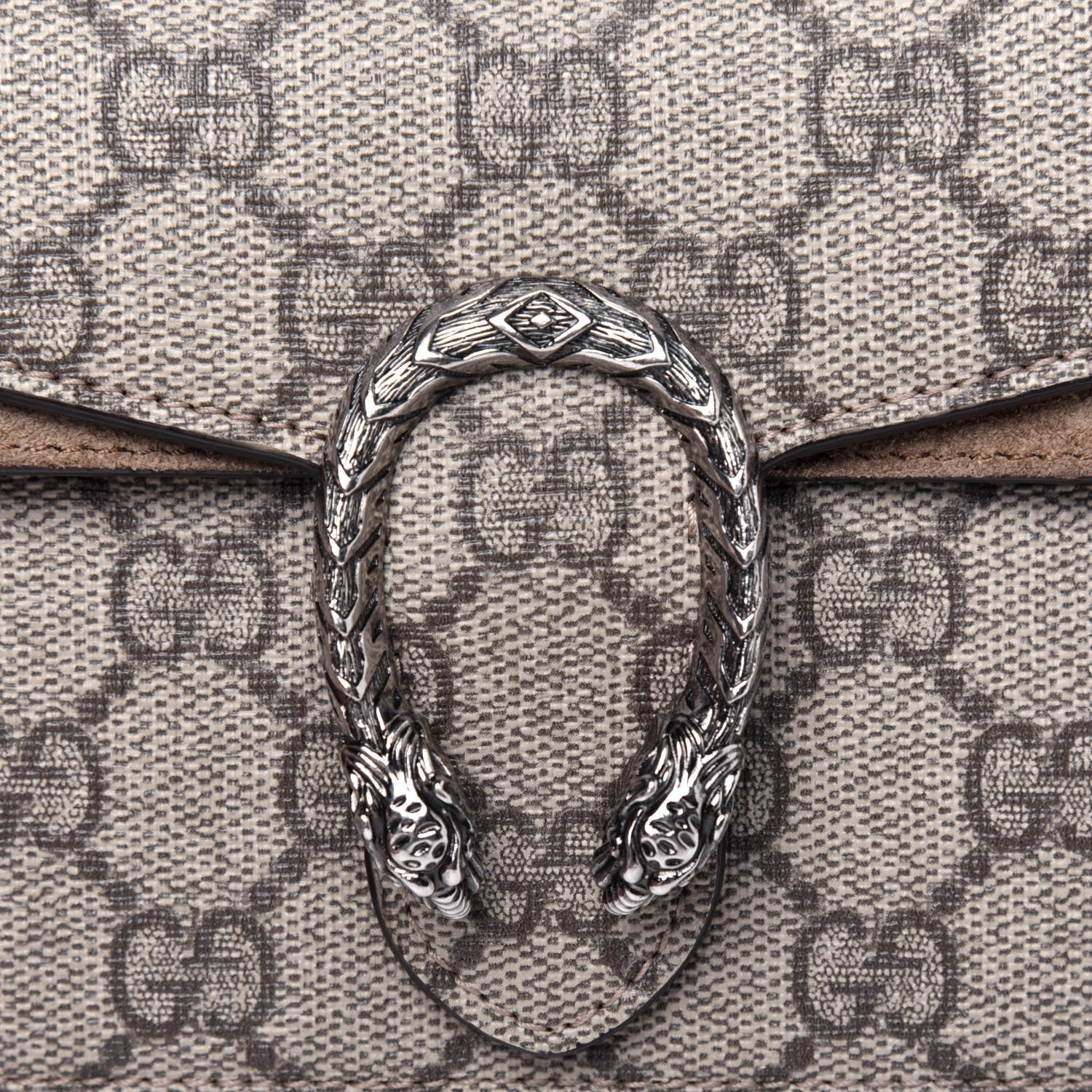 Gucci GG Supreme Monogram Super Mini Dionysus Shoulder Bag Taupe 15 of 16