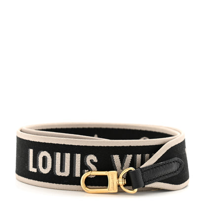 Louis Vuitton Jacquard Diane Shoulder Strap Black Ivory 1 of 4