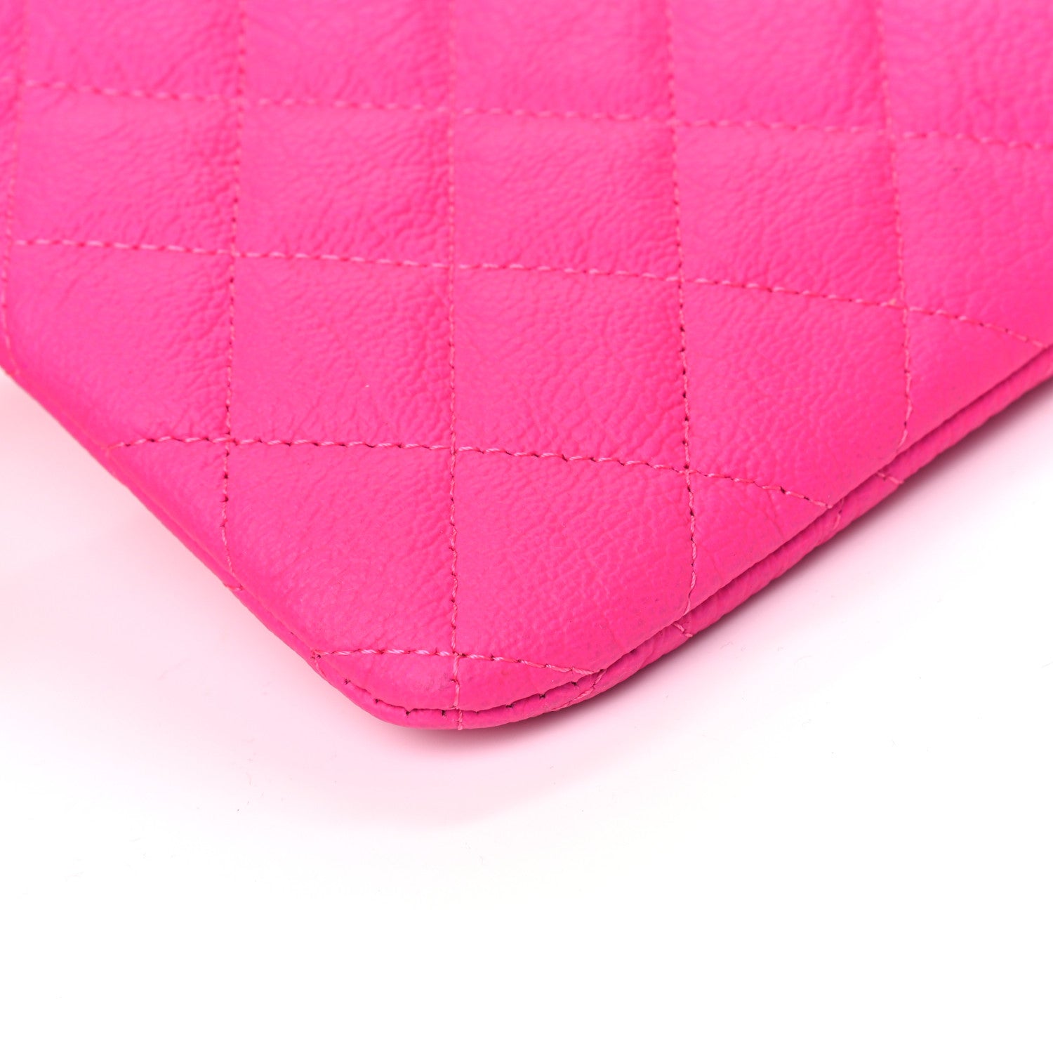 Chanel Goatskin Quilted Medium Reissue Cosmetic Case Pink 5 of 6