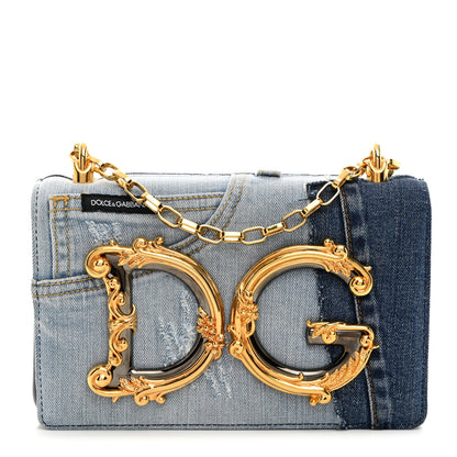 Dolce & Gabbana Denim DG Girls Shoulder Bag Blue 1 of 9