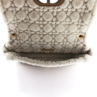 Christian Dior Shearling Cannage Large Caro Bag Camel 5 of 10