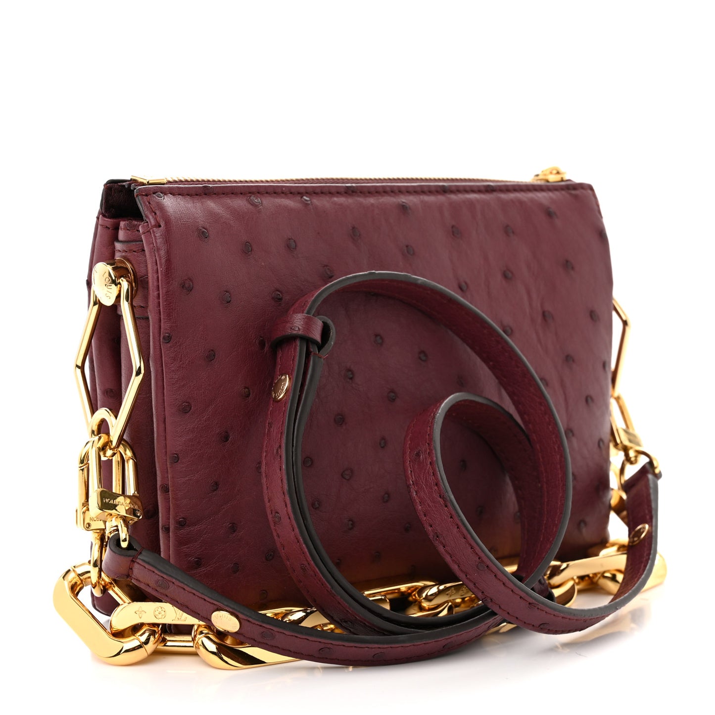 Ostrich Coussin BB Bordeaux