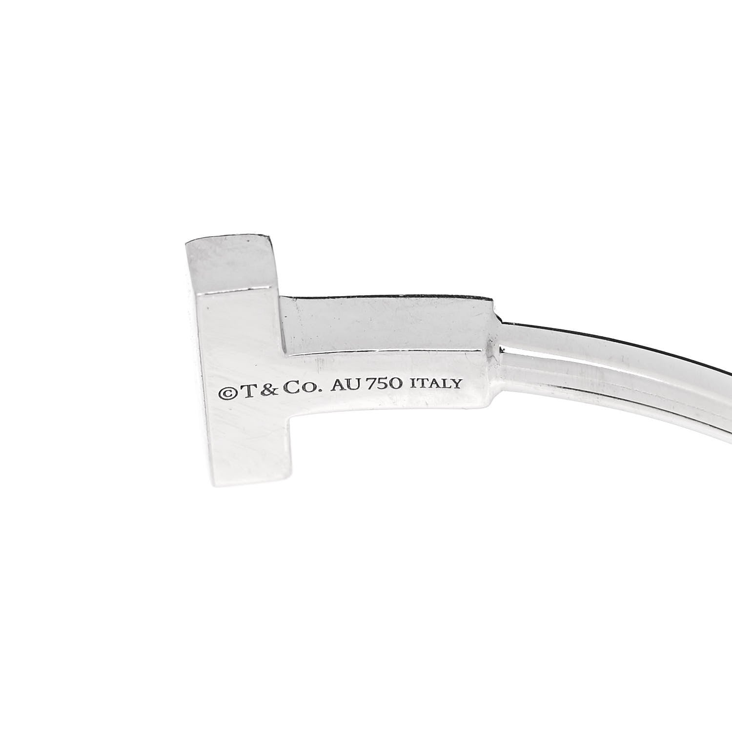 Tiffany 18k White Gold T Wire Bracelet 3 of 3