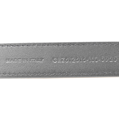 Saint Laurent Suede Calfskin Monogram Square Buckle 100 40 Belt Black 6 of 7