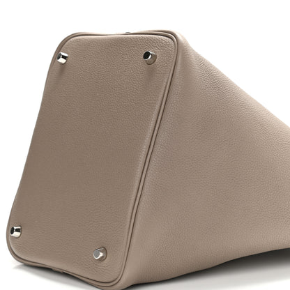 Hermes Taurillon Maurice Picotin Lock 22 MM Gris Asphalte 10 of 12