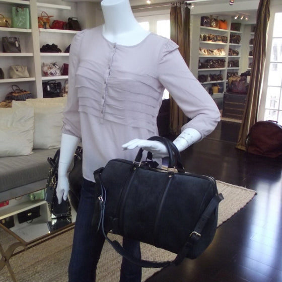 Suede Calfskin SC Bag MM Asphalt