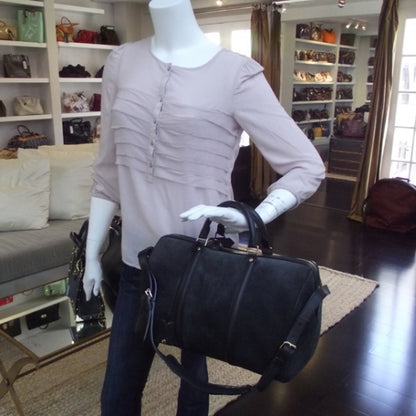 Louis Vuitton Suede Calfskin SC Bag MM Asphalt 2 of 9