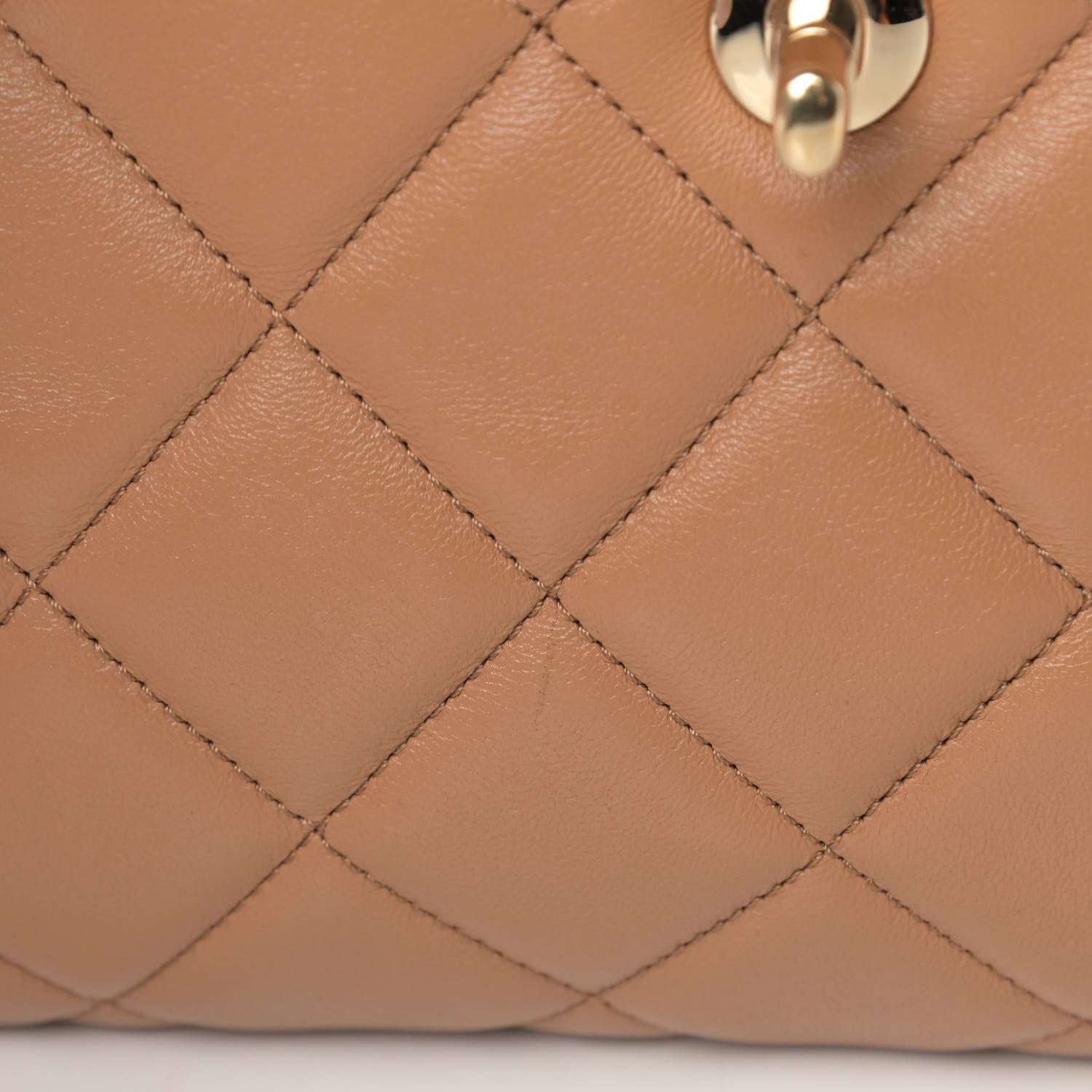 Chanel Lambskin Quilted Medium Trendy CC Flap Dual Handle Bag Light Brown 9 of 10