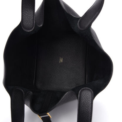 Hermes Taurillon Clemence Picotin Lock 22 MM Black 5 of 9