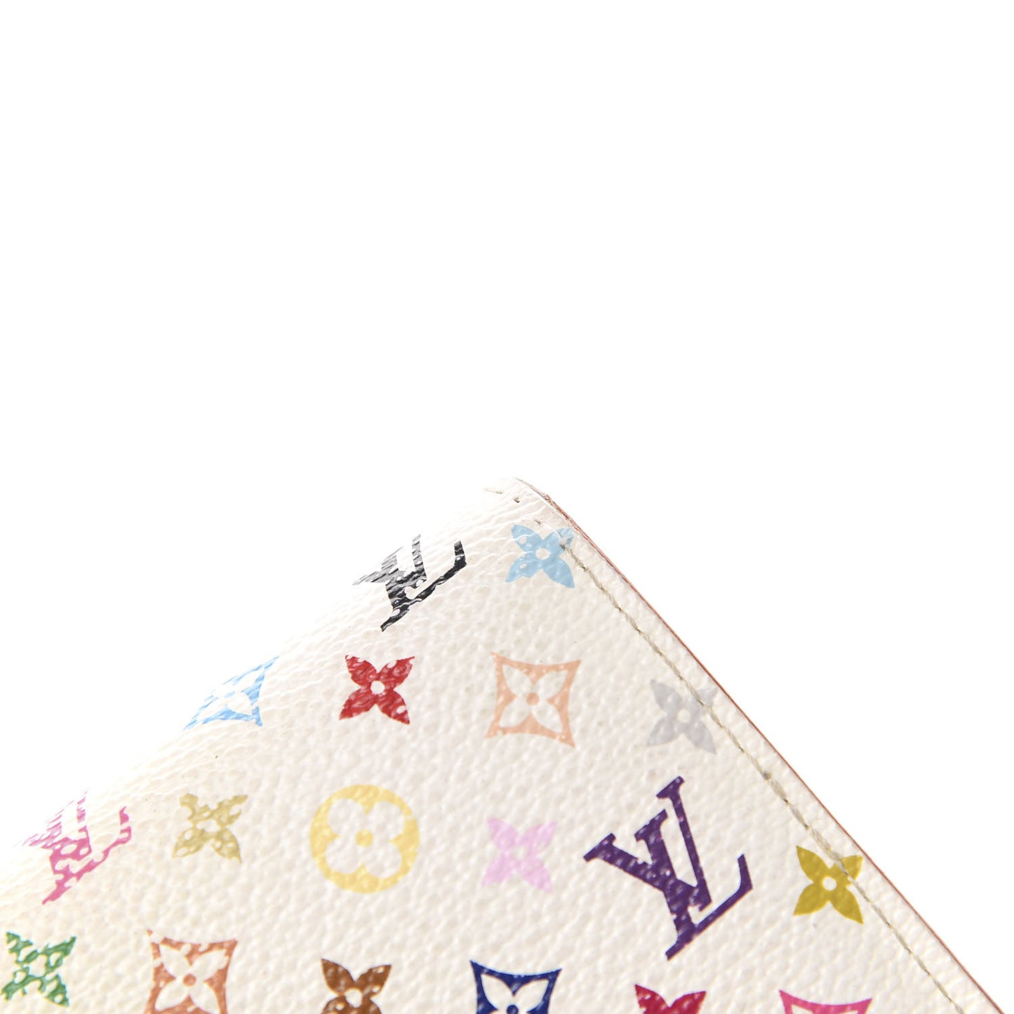 Monogram Multicolor Sarah Wallet White