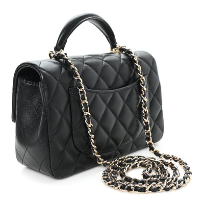 Chanel Caviar Quilted Mini Top Handle Rectangular Flap Black 3 of 11