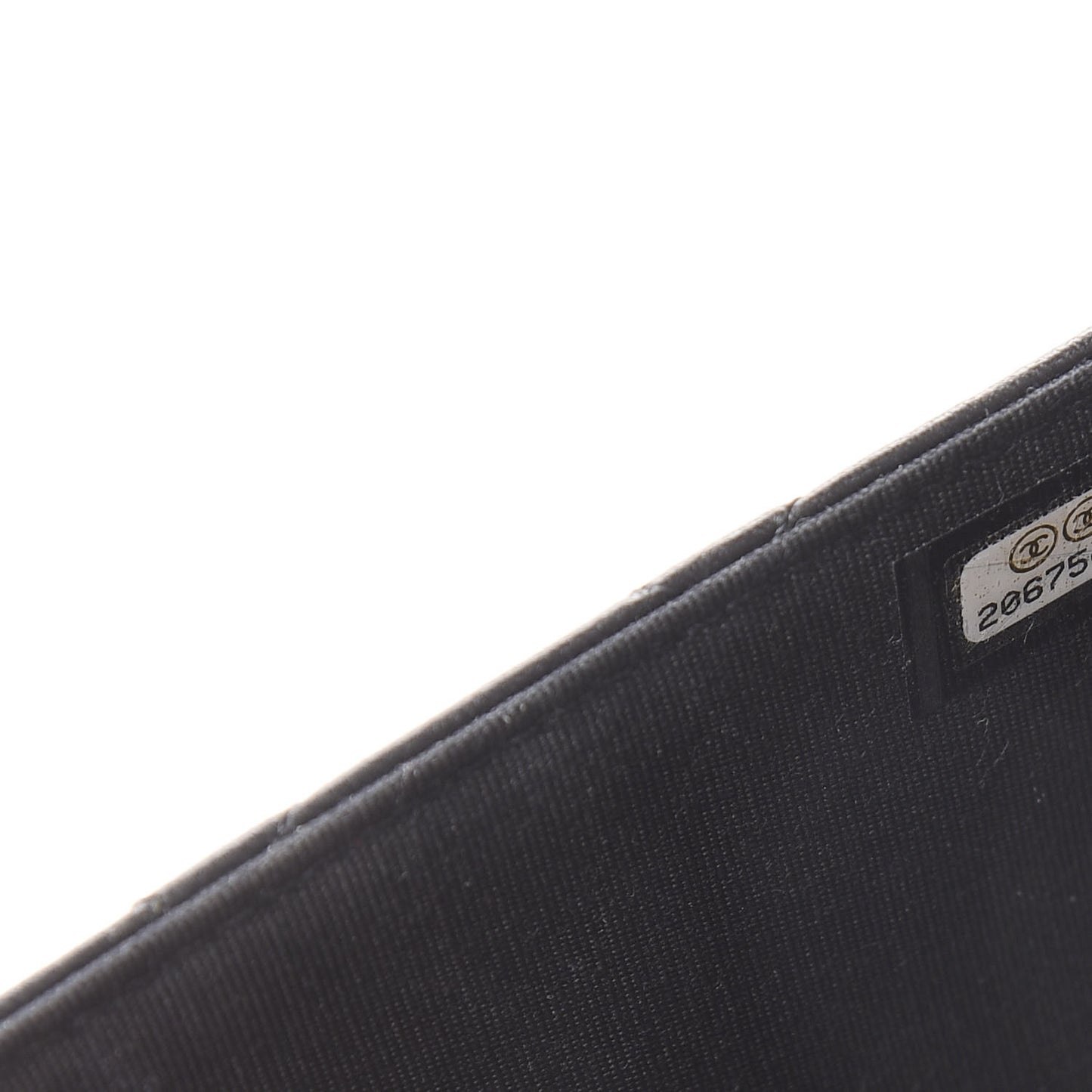 Calfskin Quilted Boy Wallet On Chain WOC Black