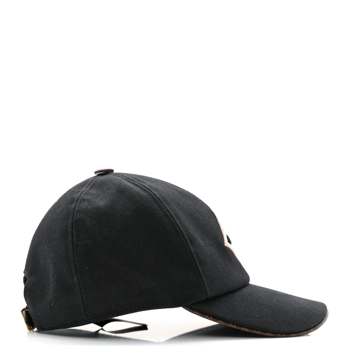 Monogram Cotton Jacquard Embroidered LV Day Cap  Black