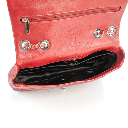 Chanel Calfskin Quilted Medium Lucky Symbols Flap Dark Red 5 of 7
