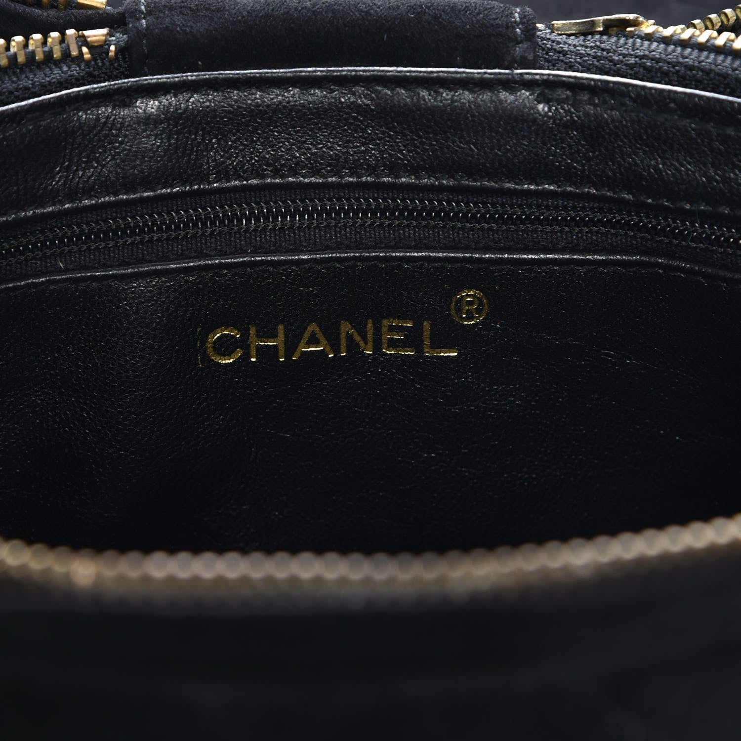 Chanel Suede Quilted CC Tassel Shoulder Bag Black 6 of 8