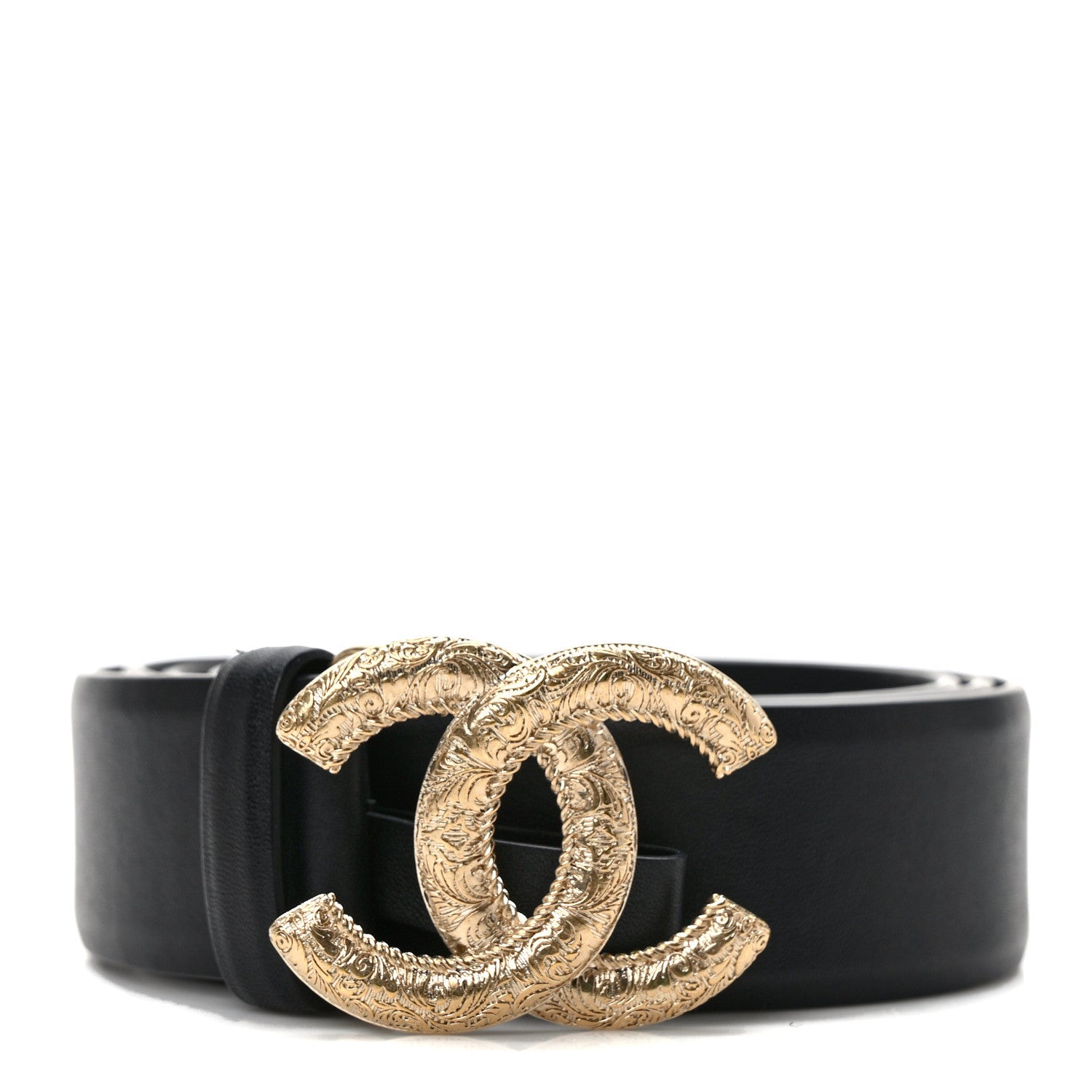 Chanel Lambskin CC Belt 90 36 Black 1 of 6