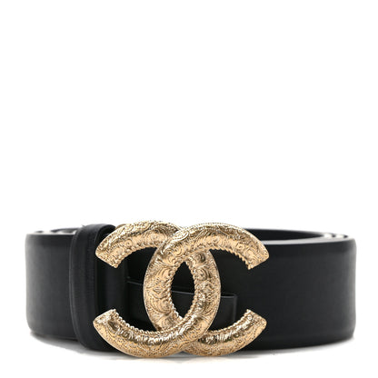 Chanel Lambskin CC Belt 90 36 Black 1 of 6