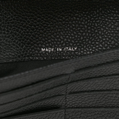 Chanel Caviar Quilted Flap Wallet Black 7 of 9