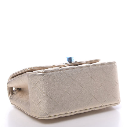 Chanel Metallic Lambskin Quilted Mini Square Flap Gold 4 of 11