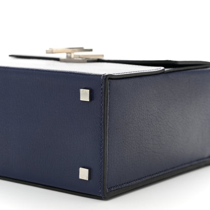 Hermes Chevre Mysore Cinhetic Boxy Top Handle Bag Blue Encre 10 of 11